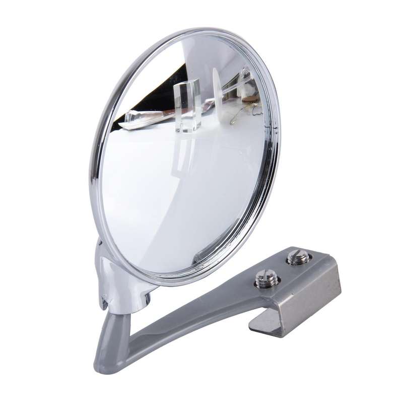 Vehicle Front Blind Area Wide-angle Adjustable Left Side Observation Mirror(Silver)