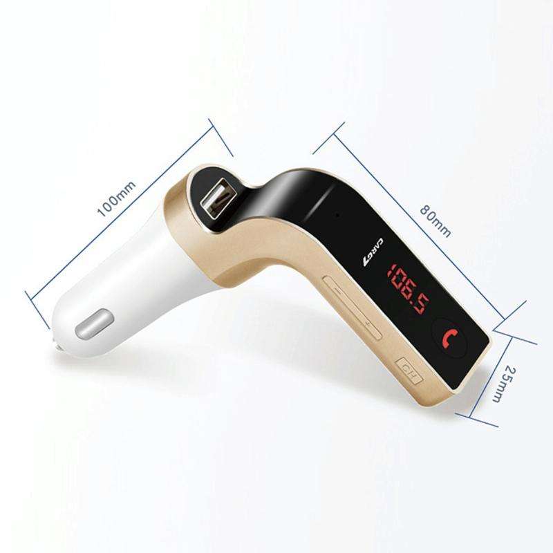G7 Car Hands-Free Bluetooth FM Player MP3(Black)