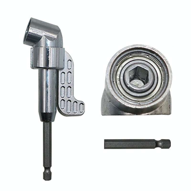 105 Degree Right Angle Drill Driver Bit Extension Power Drill Tool 7mm Hex Magnetic Power Screwdr...