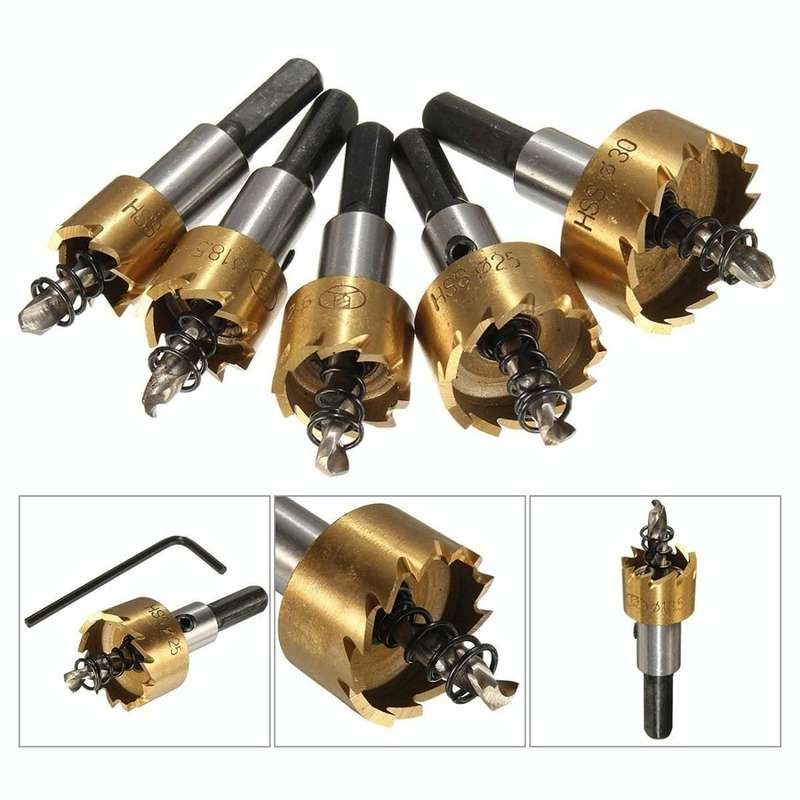 High-Speed Steel Sawtooth Hole Opener, Style:High-Speed Steel Hole Punch