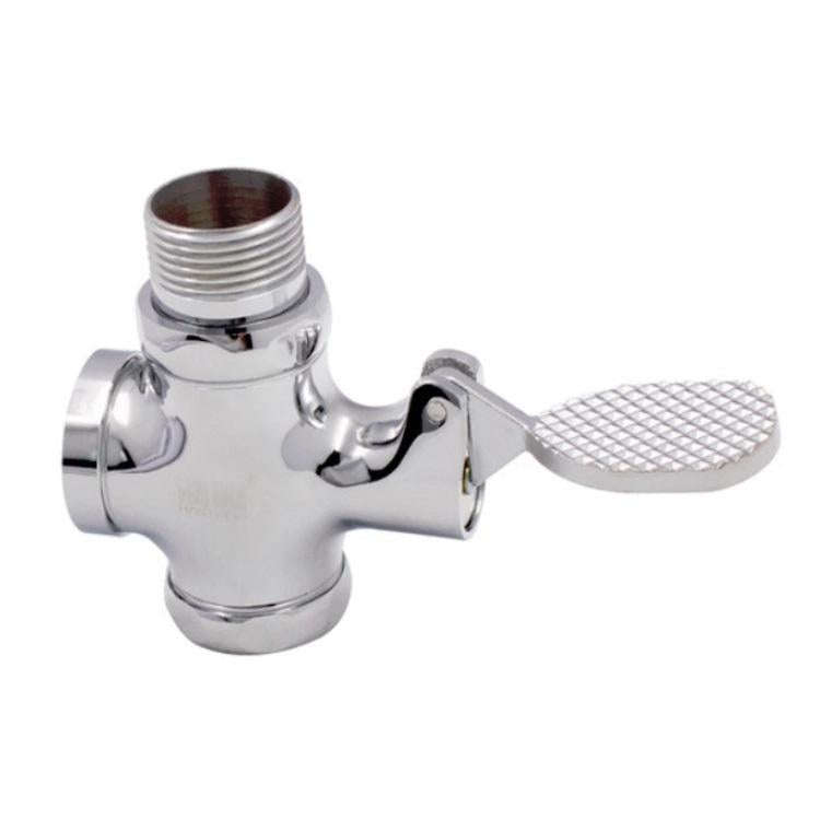 1 Inch Stool Flushing Valve Foot Pedal Urinal Delay Valve Squatting Toilet Flushing Valve, Style:...