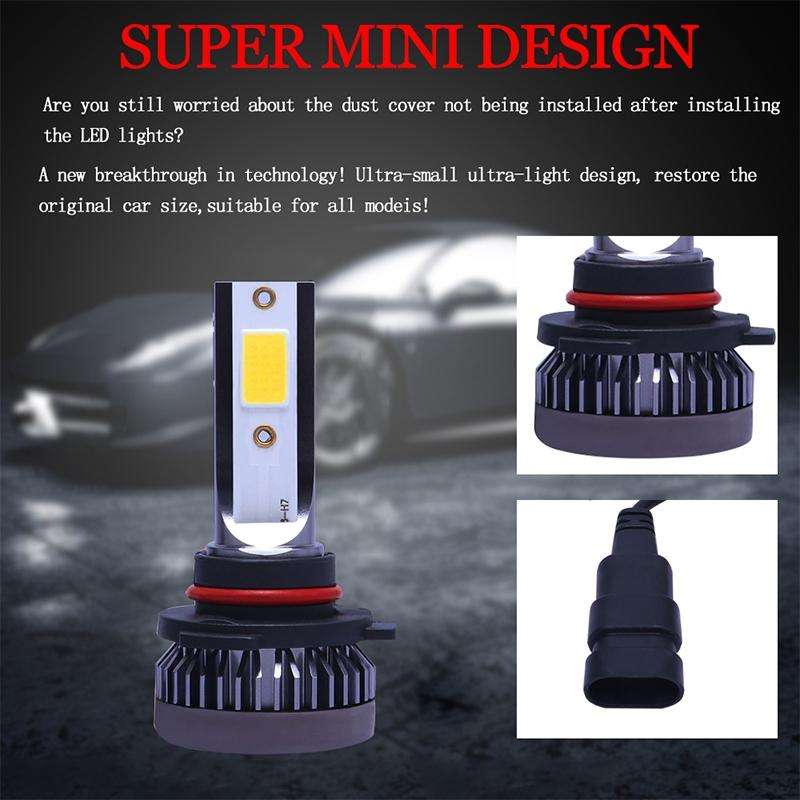 2 PCS H11 DC9-36V / 36W / 3000K / 6000LM IP68 Car / Motorcycle Mini COB LED Headlight Lamps / Fog...