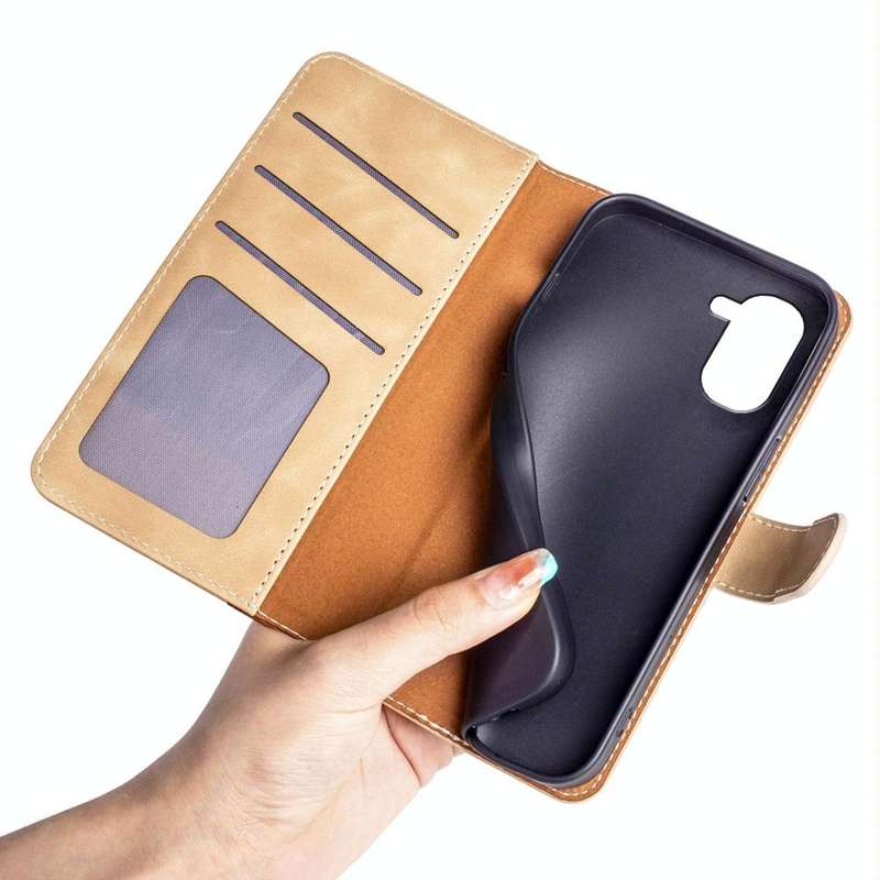 For Huawei Nova 10 Pro Stitching Horizontal Flip Leather Phone Case(Yellow)