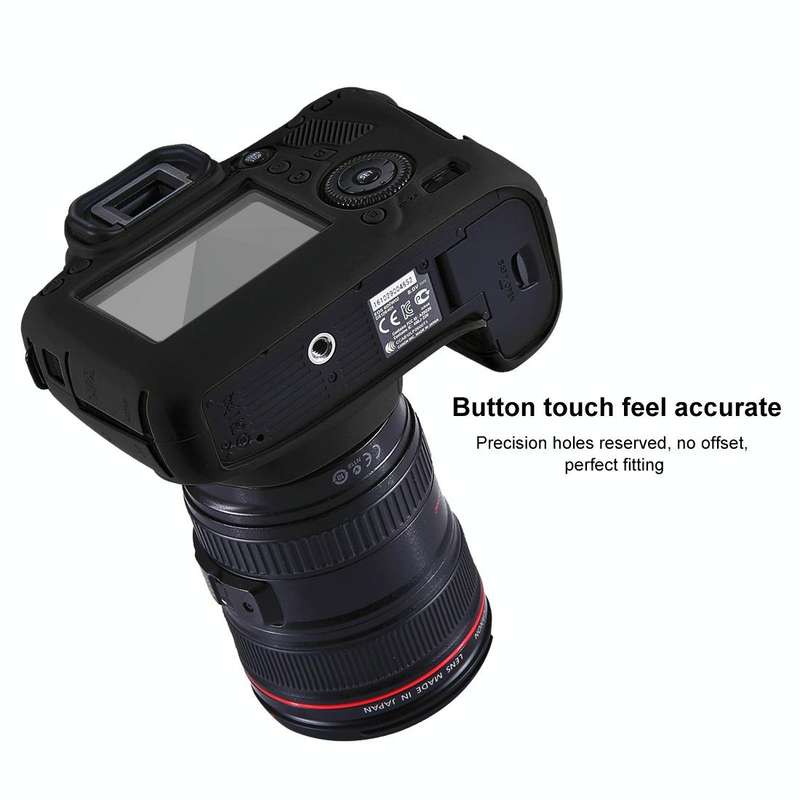 PULUZ Soft Silicone Protective Case for Canon EOS 6D(Black)