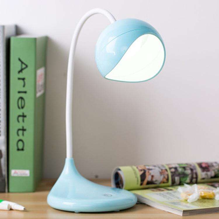 8012 USB Desk Lamp Student LED Study Lamp Bedroom Bedside Lamp(Blue)
