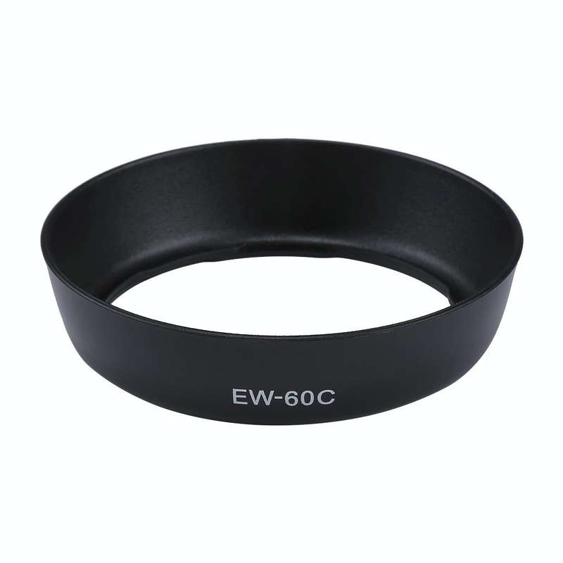 EW-60C Lens Hood Shade for Canon EF 28-90mm f/4-5.6 III, EF-S 18-55mm f/3.5-5.6 / IS / II USM / I...