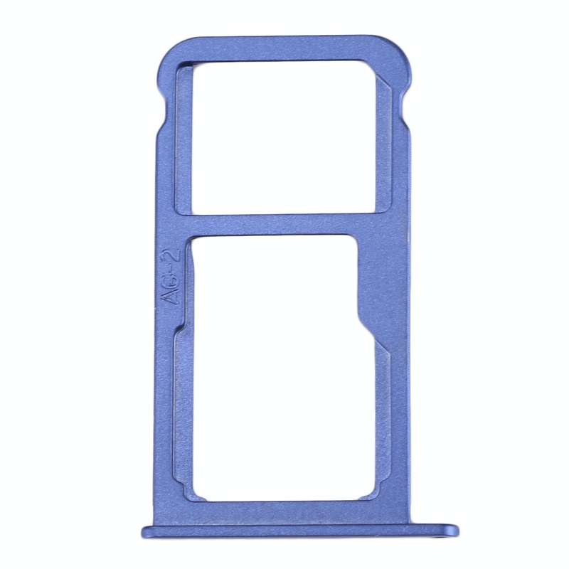 For Huawei P10 SIM Card Tray & SIM / Micro SD Card Tray(Blue)
