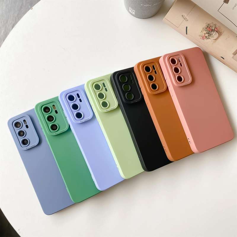 For Huawei P40 Pro Straight Side Liquid Silicone Phone Case (Black)