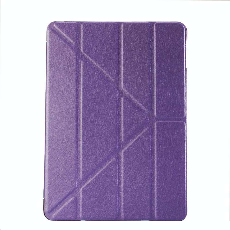 For iPad 9.7 (2018) & iPad 9.7 (2017) & iPad Air Silk Texture Horizontal Deformation Flip Leather...