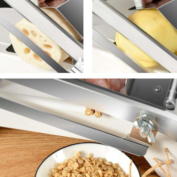 Lamb Slicer Household Manual Vegetable Cutter Meat Slicer(White)
