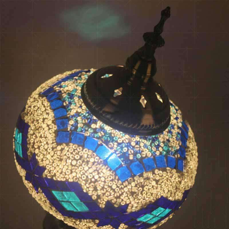 Bedroom Study Romantic Style Mosaic Decorative Table Lamp, Plug Type:AU Plug(FX-1502)