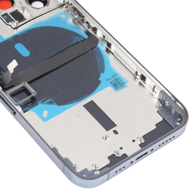 For iPhone 13 Pro Battery Back Cover with Side Keys & Card Tray & Power + Volume Flex Cable & Wir...