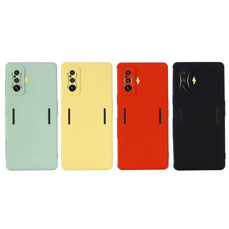 For Xiaomi Poco F4 GT / Redmi K50 Gaming Pure Color Liquid Silicone Shockproof Full Coverage Phon...