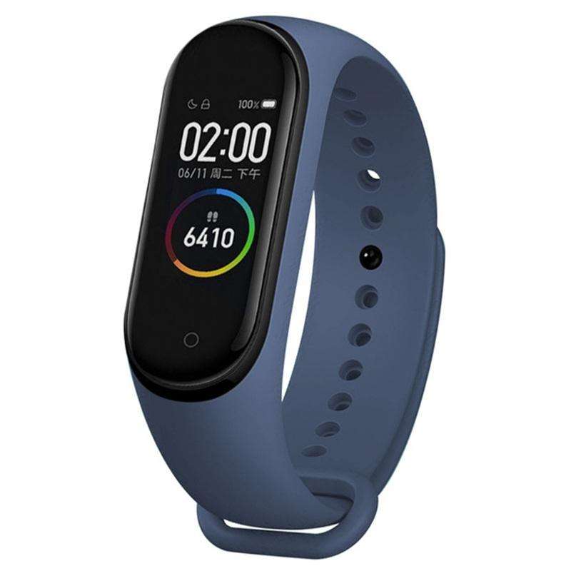 For Xiaomi Mi Band 6 (CA8856) Solid Color Silicone Watch Band(Midnight Blue)