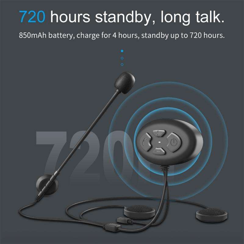 Dier DK12 800m Helmet Wireless Bluetooth Headset 5.0 Waterproof Double Motorcycle Call Headset Wi...