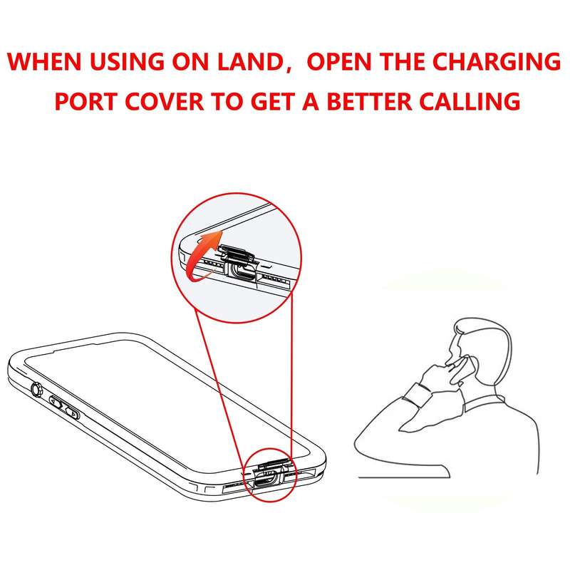 For iPhone 15 Pro Max RedPepper IP68 Waterproof MagSafe Phone Case(Black)