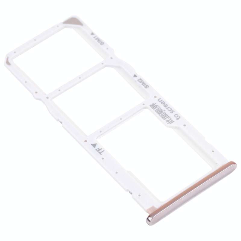 SIM Card Tray + SIM Card Tray + Micro SD Card Tray for Huawei Y7 Pro 2018 (Silver)