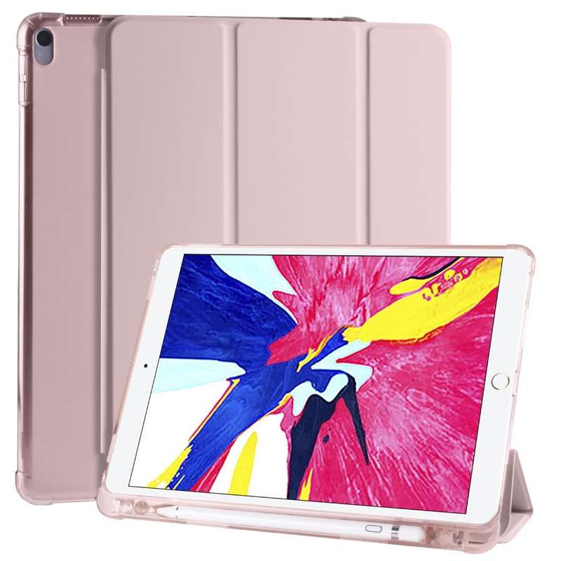 For iPad Pro 10.5 inch / Air 3 10.5 inch 3-folding Horizontal Flip PU Leather + Shockproof TPU Ca...