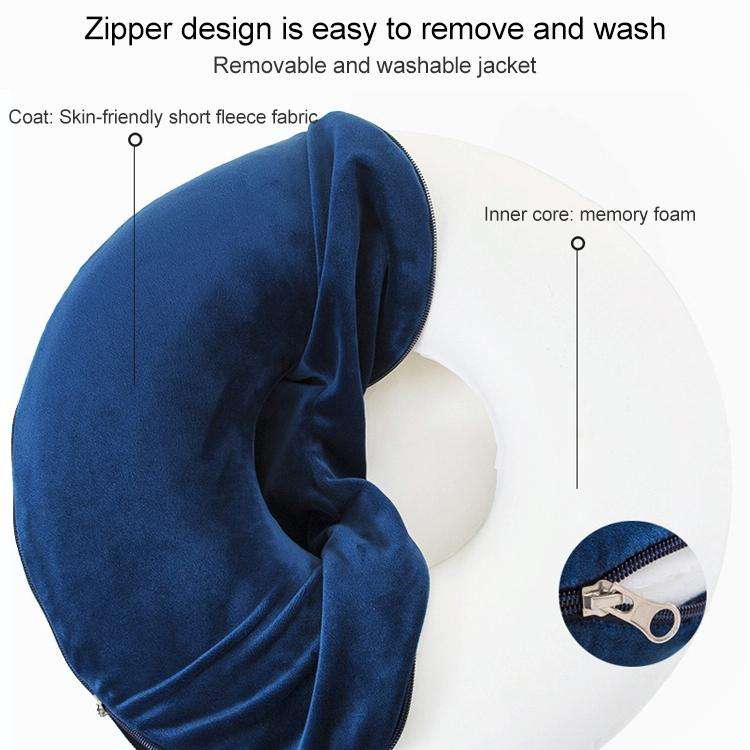 Anti-Decubitus Cushion Memory Foam Circle Chair Cushion(Blue)