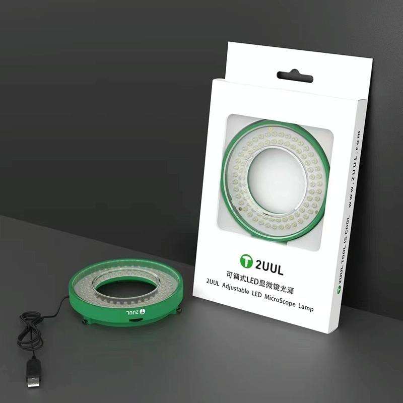2UUL Adjustable LED Microscope Ring Lamp 5V USB Power Supply