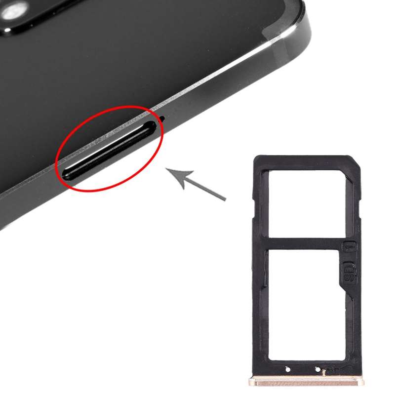 SIM Card Tray + SIM Card Tray / Micro SD Card Tray for Nokia 6 TA-1000 TA-1003 TA-1021 TA-1025 TA...