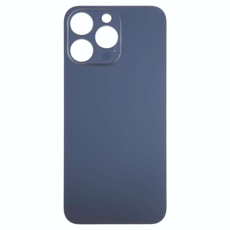 For iPhone 15 Pro Glass Battery Back Cover(Blue)