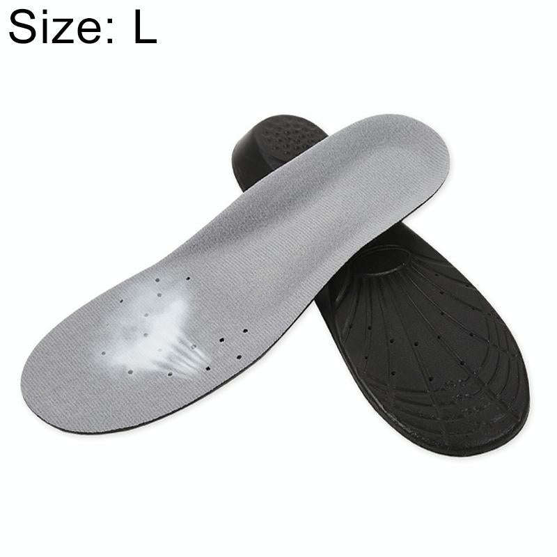 1 Pair PU Breathable Soft Sports Shock-absorbing Insole Sweat-absorbent Foot Pad Elastic Shoe Ins...