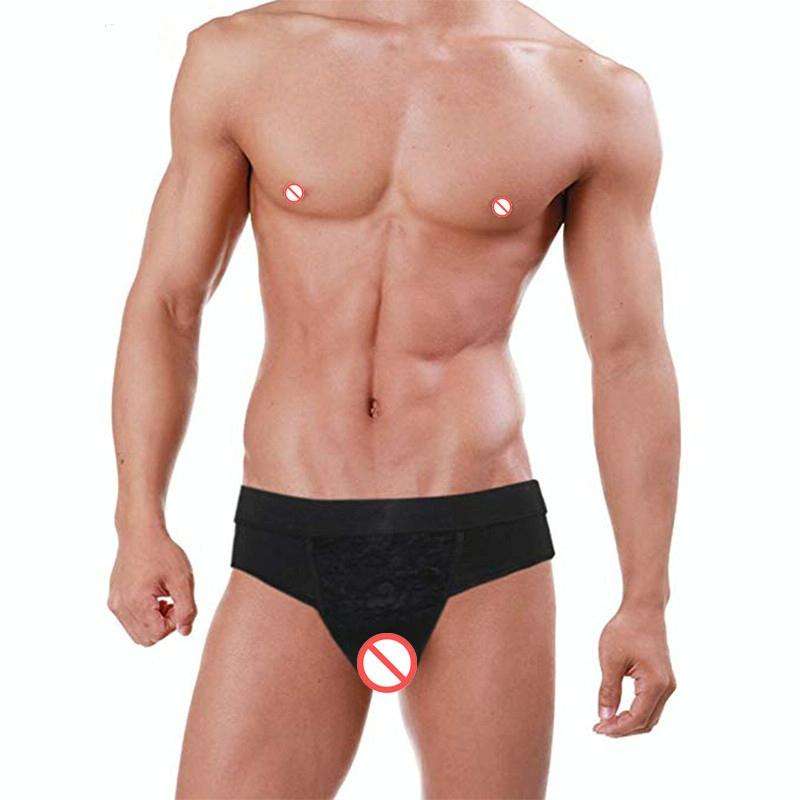 CD Pseudo-girl Underwear Male Disguise Women Hidden Lower Body Pants Cross-dress Underwear, Size:...