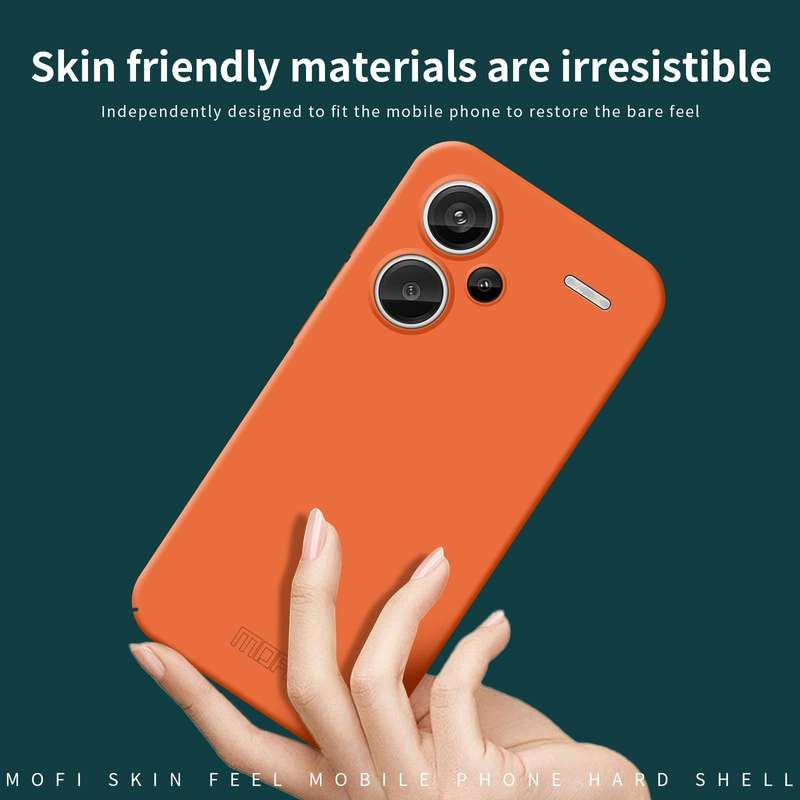 For Xiaomi Redmi Note 13 Pro+ MOFI Qin Series Skin Feel All-inclusive PC Phone Case(Gray)