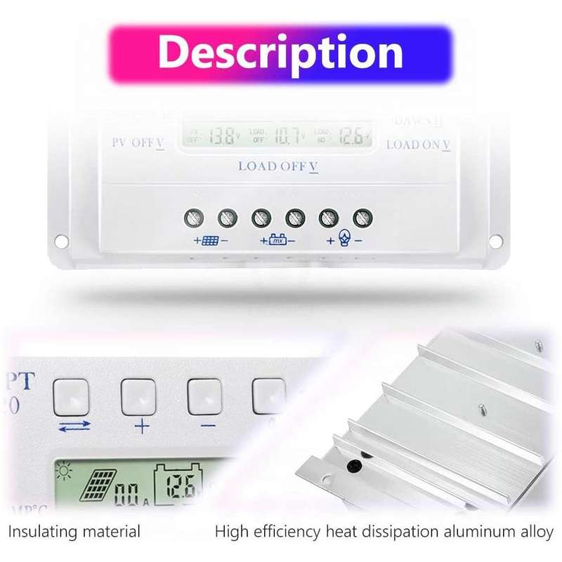 MPPT T40-40A Solar PWM Controller