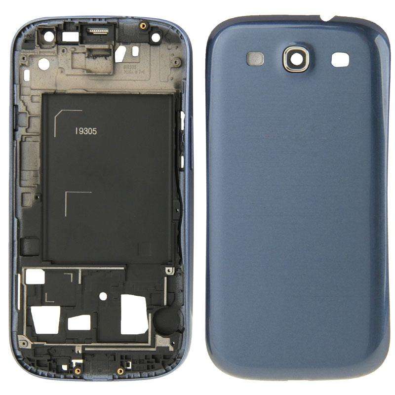 For Galaxy SIII LTE / i9305 Full Housing Faceplate Cover  (Blue)
