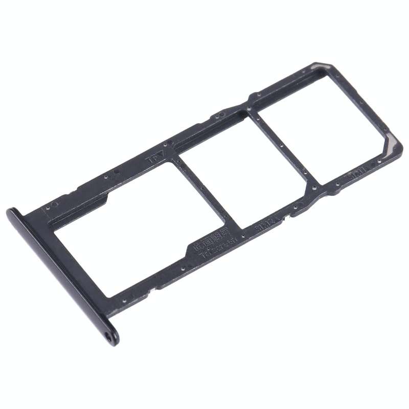 For Honor 10X Lite SIM + SIM + Micro SD Card Tray (Black)