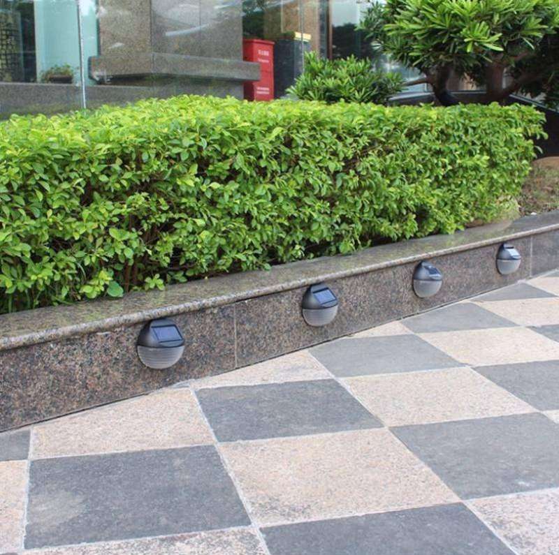 2 PCS Solar Power Light Sensor 6 Energy Saving Lamp LED Wall Light Outdoor Garden Fence Waterproo...