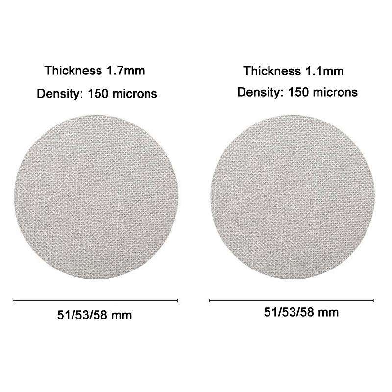 Stainless Steel Sintered Sheet Coffee Splash Filter, Size: 51mm x 1.7mm