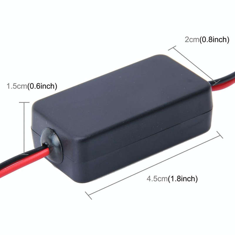 5-35V Car Auto Rear View Camera Voltage Signal Ballast Ripple Splash Screen Interferenc Power Filter