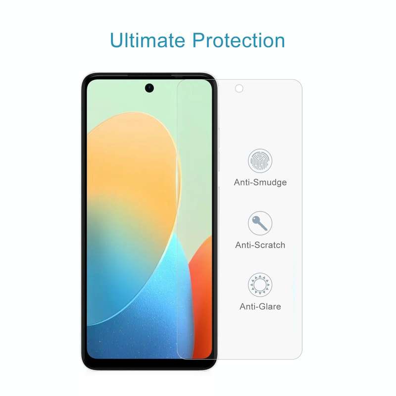 For TECNO Pop 8 50pcs 0.26mm 9H 2.5D Tempered Glass Film
