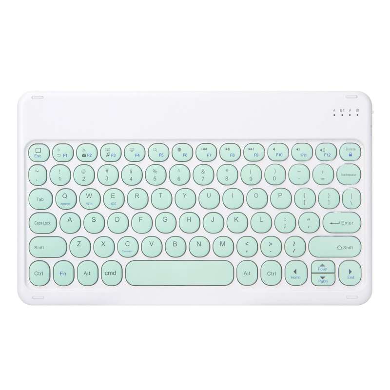 X3 Universal Candy Color Round Keys Bluetooth Keyboard(Fresh Green)