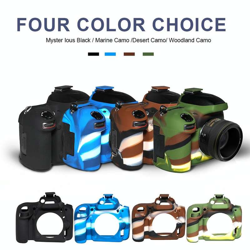 Pixel P001 For Nikon D750 Camera Silicone Protector Case(Black)