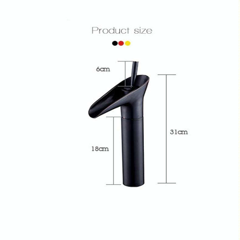 Bathroom Faucet Washbasin Waterfall Hot & Cold Faucet, Specification:84535-1