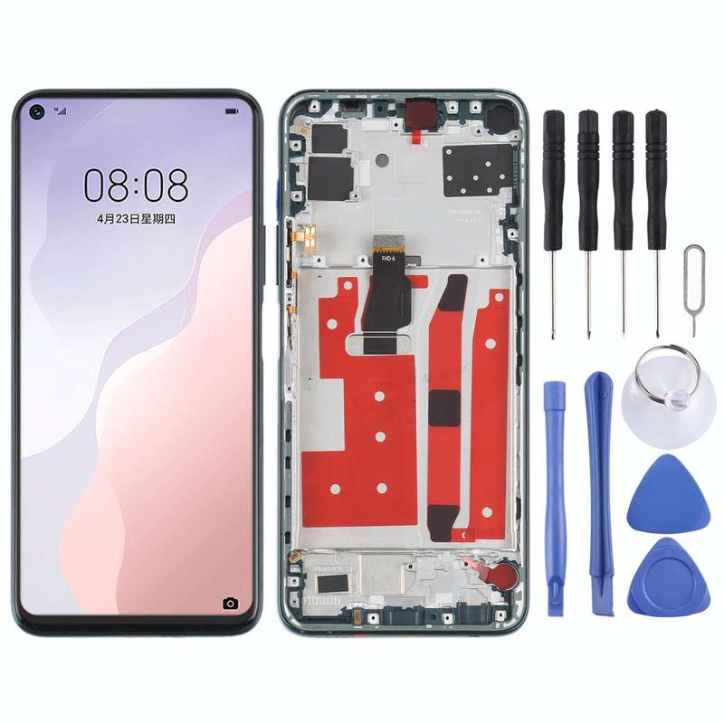 Original LCD Screen For Huawei Nova 7 SE / Honor 30S Digitizer Full Assembly with Frame(Green)