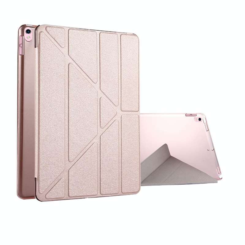 For iPad Pro 10.5 inch Silk Texture Horizontal Deformation Flip Leather Case with 4-folding Holde...