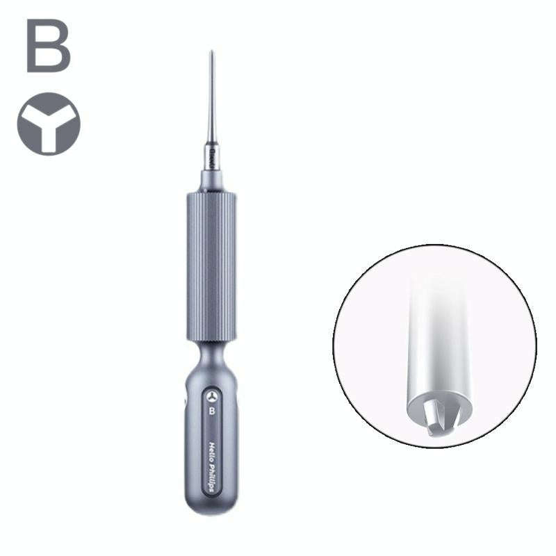 Qianli Super Tactile Grip-Type Precision Silent Dual-Bearing Screwdriver, Series: Type B Tri-point