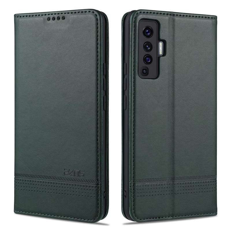 For vivo X50 / X50 Pro AZNS Magnetic Calf Texture Horizontal Flip Leather Case with Card Slots & ...
