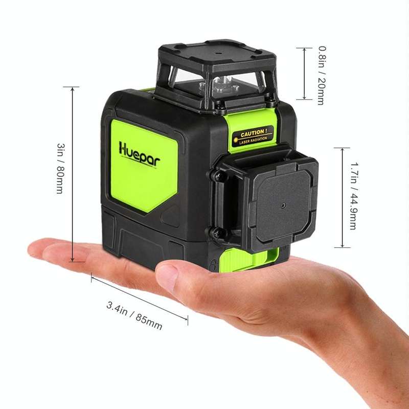 902CR 2360 Degrees Laser Level Covering Walls and Floors 8 Line Red Beam IP54 Water / Dust proof(...