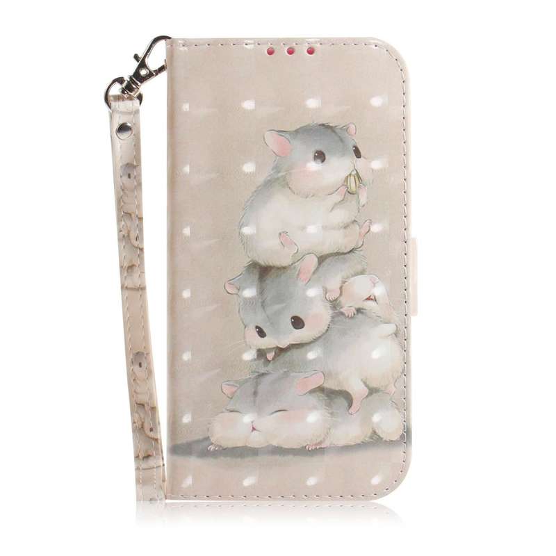 For Samsung Galaxy A03 Core 3D Colored Horizontal Flip Leather Phone Case(Squirrels)