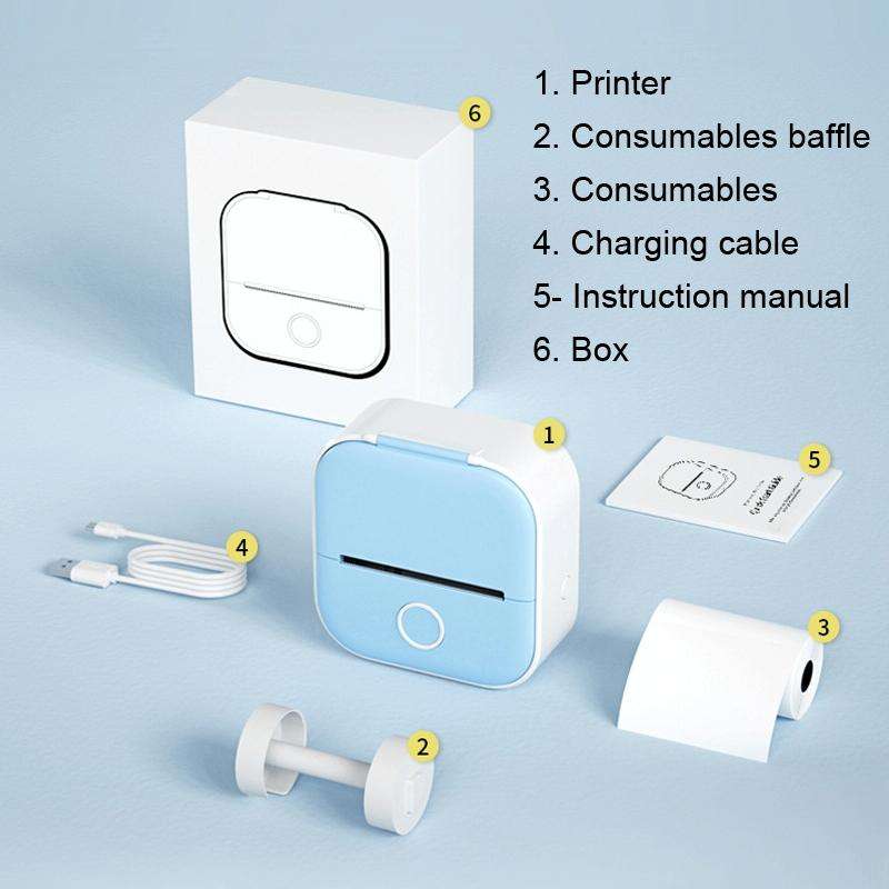 Phomemo T02 Standard Error Mini Pocket Small Portable Bluetooth Phone Photo Label Thermal Printer...