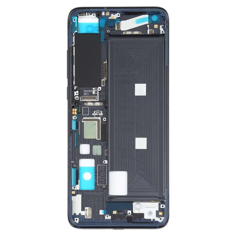 Original Front Housing LCD Frame Bezel Plate for Xiaomi Mi 10S(Black)