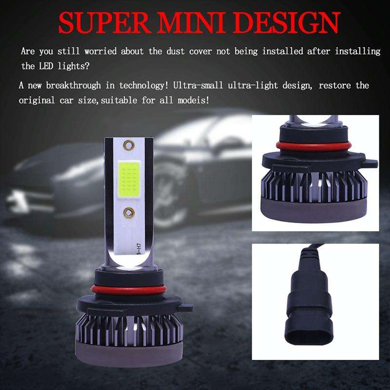 2 PCS H7 DC9-36V / 36W / 8000K / 6000LM IP68 Car / Motorcycle Mini COB LED Headlight Lamps / Fog ...