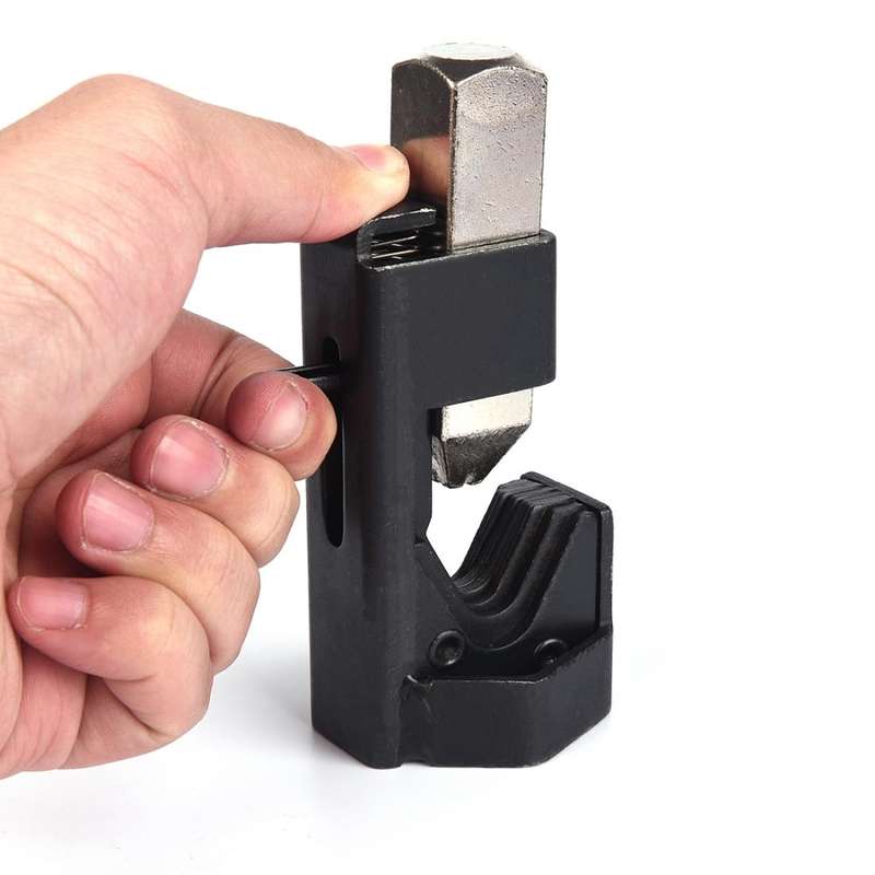 Car Battery Cable Hammer Crimper Hammer Lug Crimper Tool Pliers with T2 Copper 2 x 5/16 Heavy-dut...