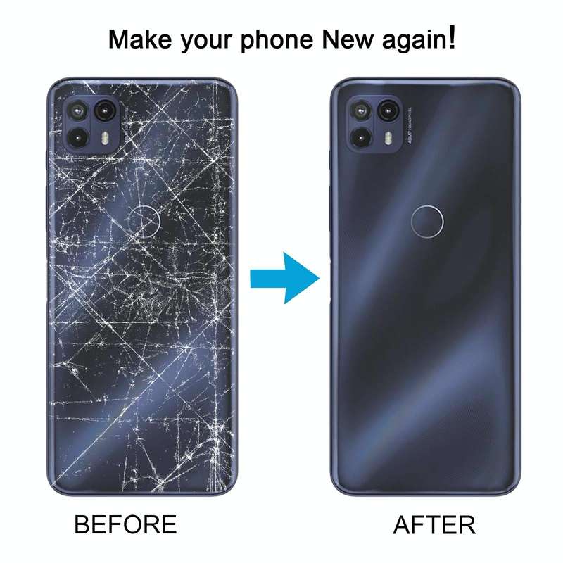 For Motorola Moto G50 5G Original Battery Back Cover(Blue)